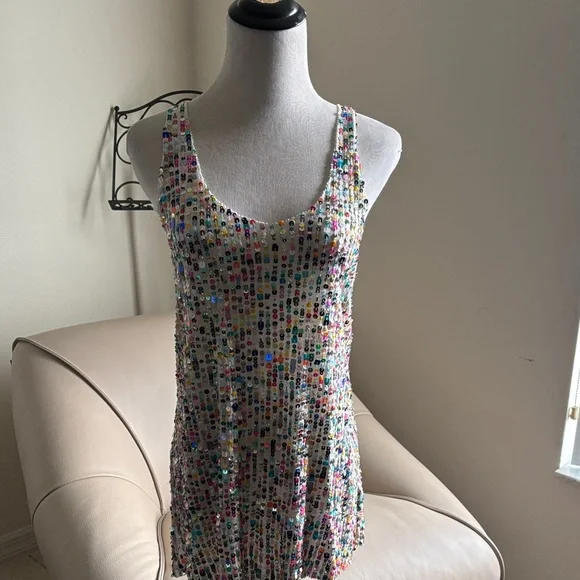 Joe's Jeans Multicolor Sequin Tank Top - Picture 1 of 10